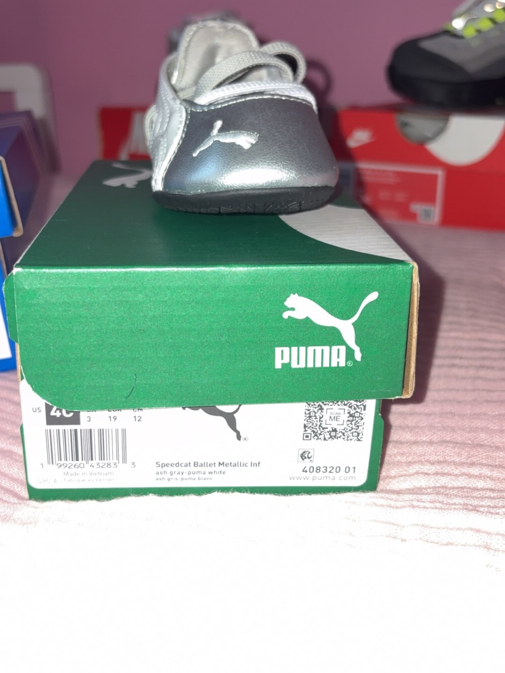 Puma Silver Infant Speedcat Ballet Shoe